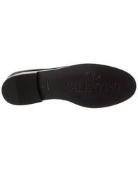 Valentino Vlogo Chain Leather Loafer