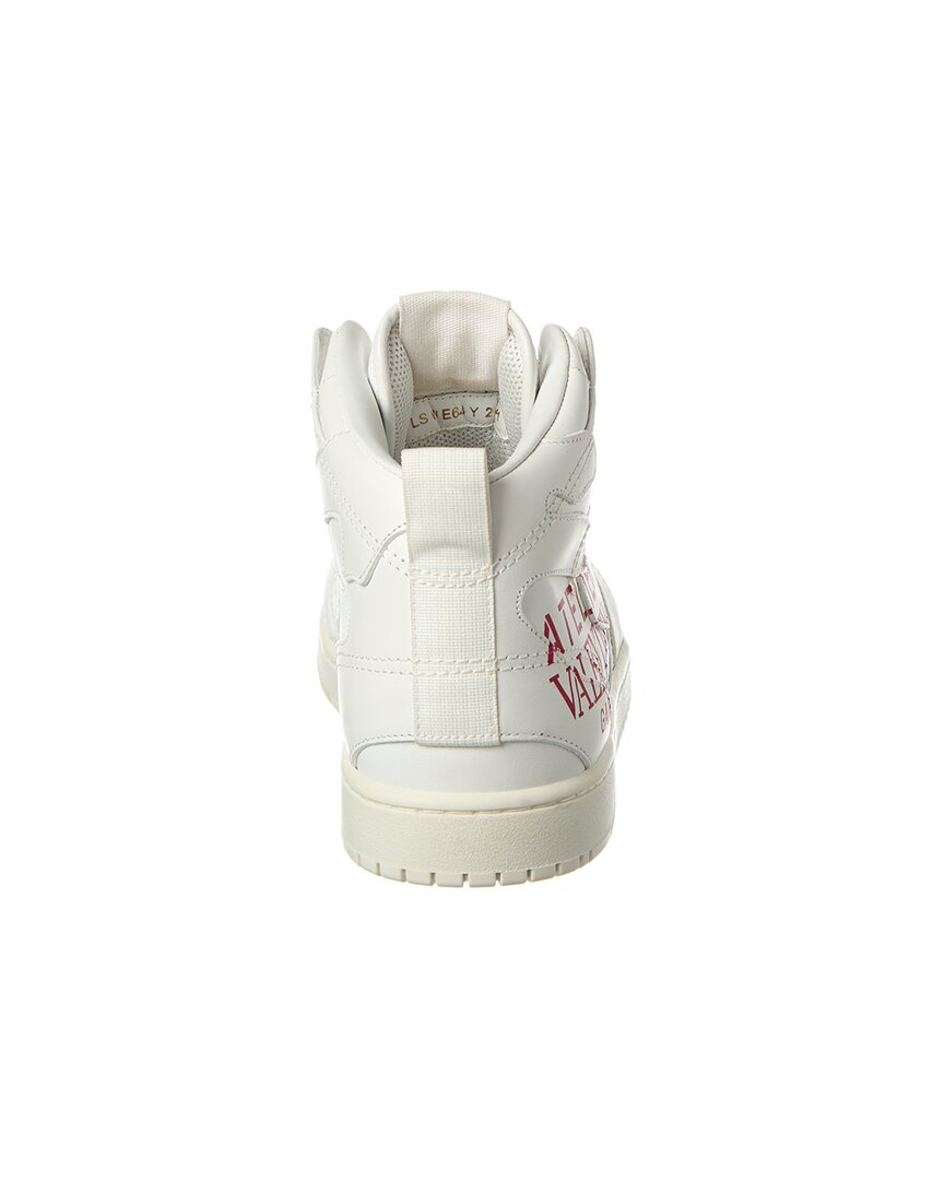 Valentino Atelier Leather High-Top Sneaker