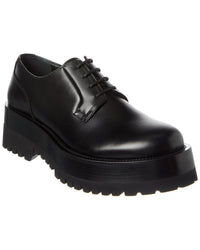 Valentino Leather Derby Black