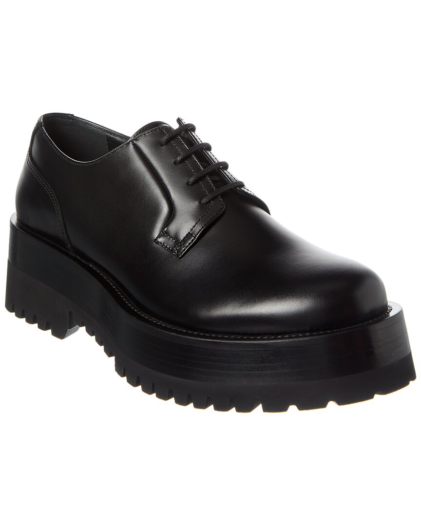 Valentino Leather Derby Black