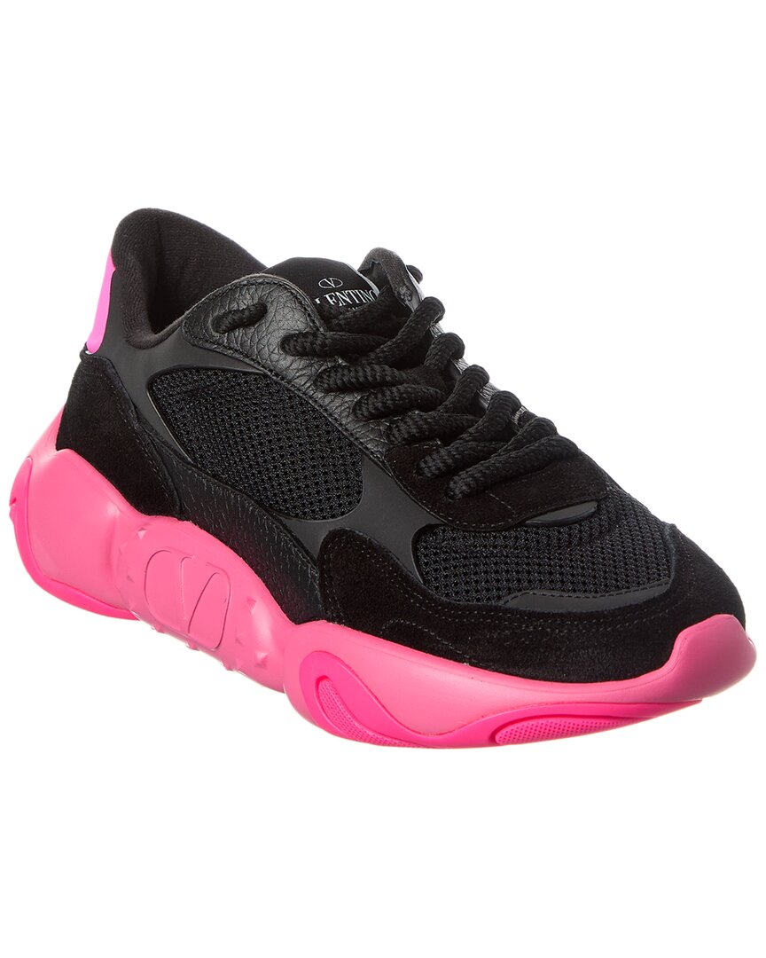 Valentino Vlogo Mesh & Leather Sneaker – Bluefly