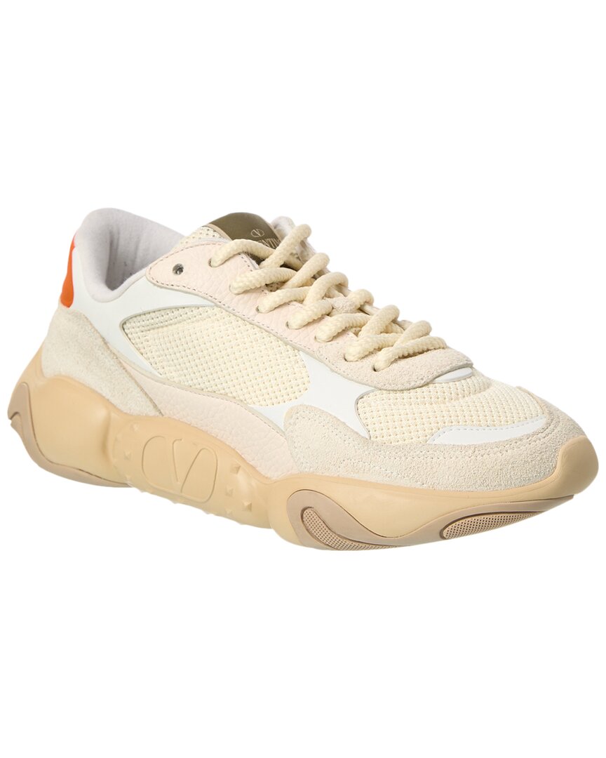 Valentino Valentino Vlogo Mesh & Leather Sneaker