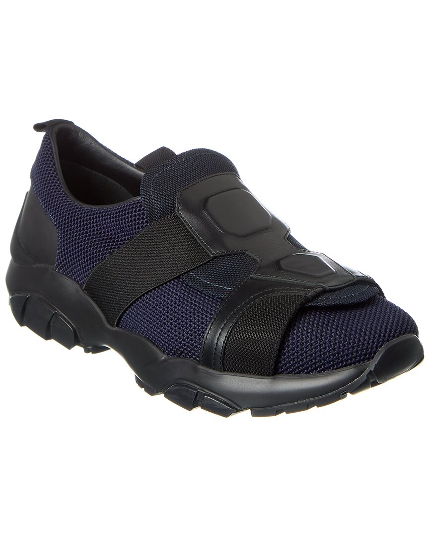 Ferragamo Leather-Trim Sneaker