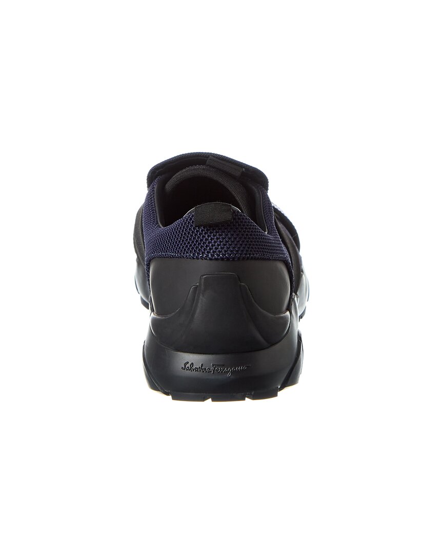 Ferragamo Leather-Trim Sneaker