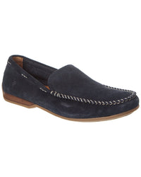 Frye Lewis Venetian Suede Loafer, 11.5, Blue