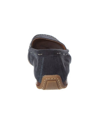 Frye Lewis Venetian Suede Loafer, 11.5, Blue