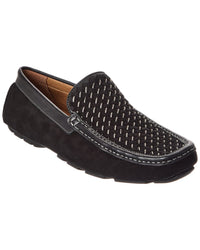 Donald Pliner Damiano Woven Leather & Suede Loafer