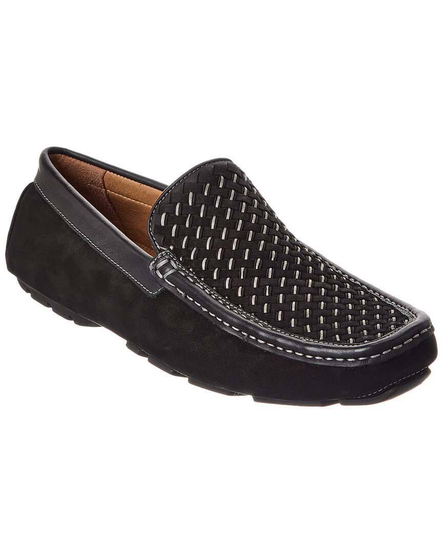Donald Pliner Damiano Woven Leather & Suede Loafer