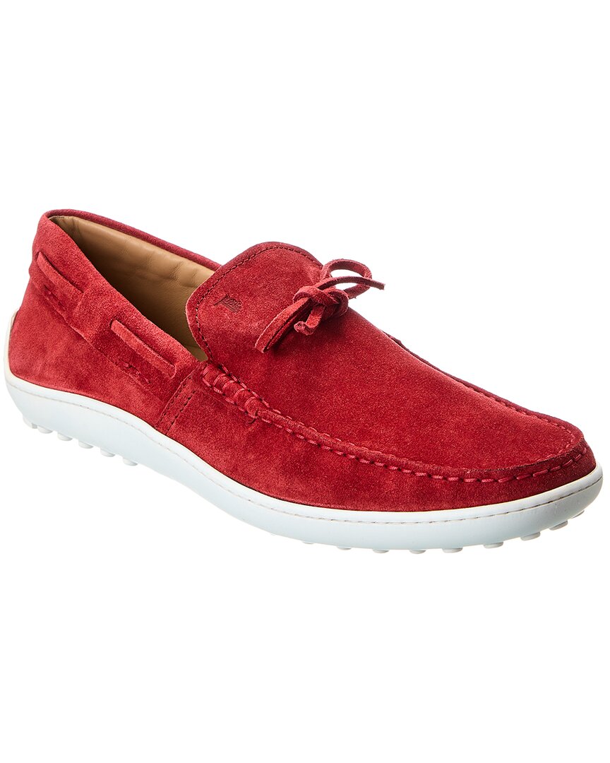 Tod’S Suede Loafer Red