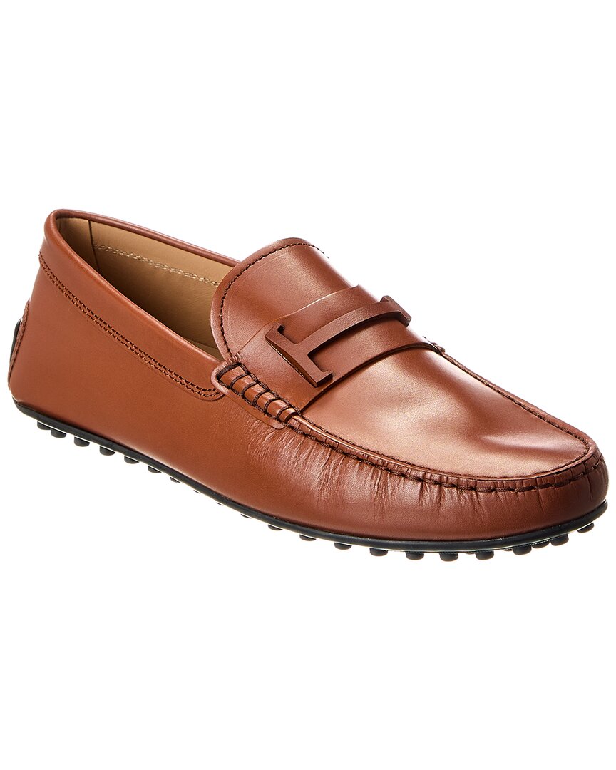 Tod’S City Gommino Leather Loafer Brown Multi