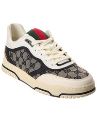 Gucci Re-Web Gg Canvas & Leather Sneaker Blue
