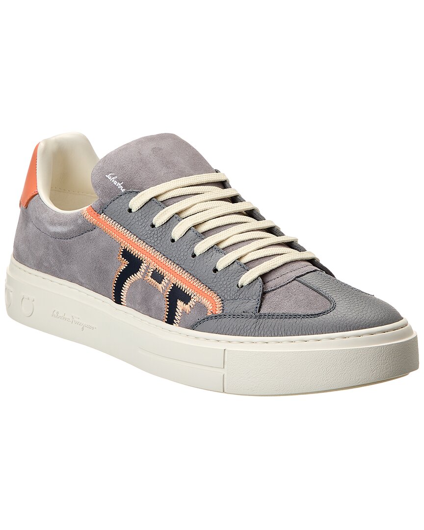 Ferragamo Ferragamo Borg 5 Suede & Leather Sneaker
