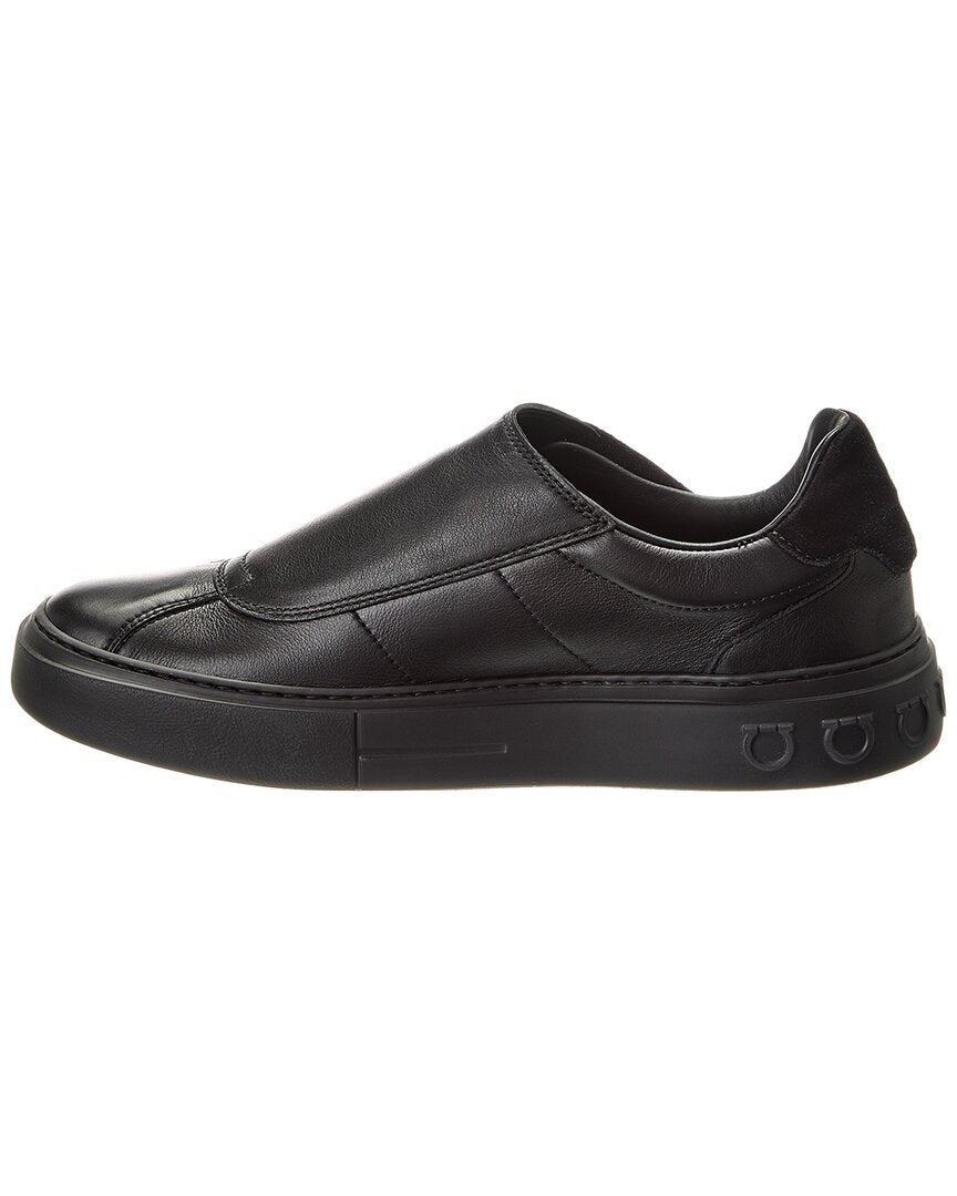 Ferragamo Lima Vit Saddle Sport Costa Leather Sneaker