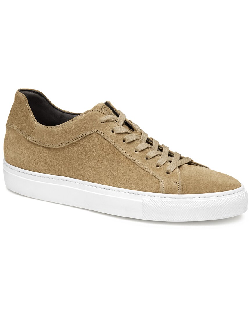 Johnston & Murphy Jared Lace-To-Toe Suede Sneaker Brown