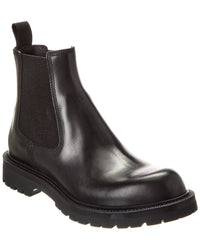 Gucci Web Leather Bootie Black