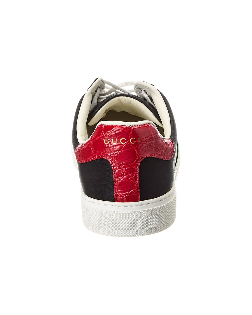 Gucci Ace Nylon & Leather Sneaker