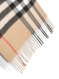 BURBERRY LONDON ENGLAND Check Cashmere Scarf Women