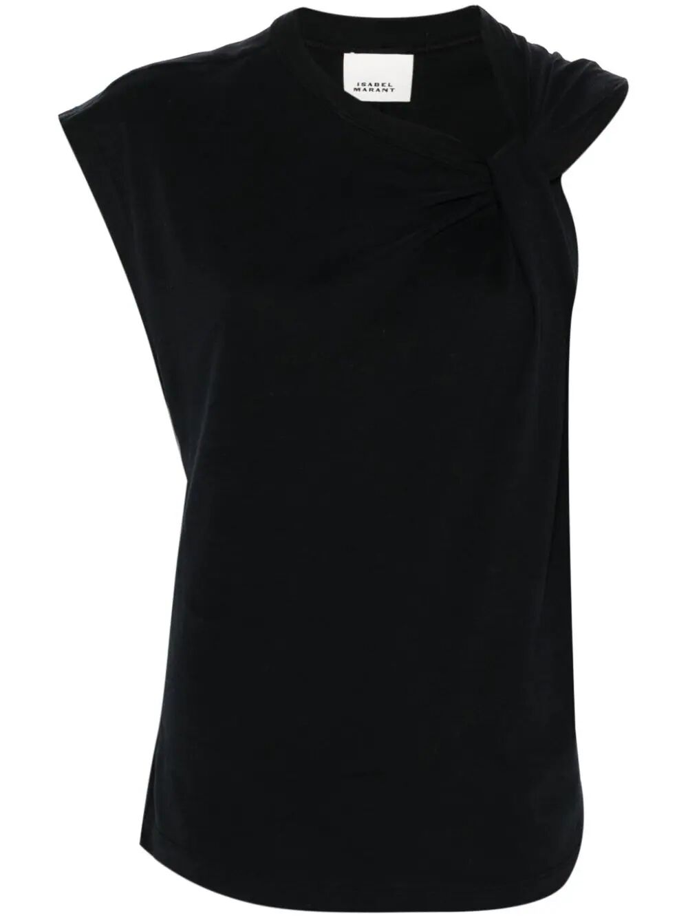 ISABEL MARANT Isabel Marant Women Nayda Knot-Detail Asymmetric T-Shirt