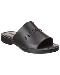Ferragamo Giuneva Rubber Slide Black