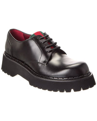 Gucci Chunky Leather Platform Oxford Black