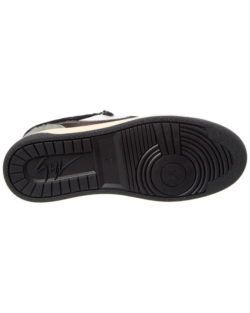 Giuseppe Zanotti Gz/94 Leather & Haircalf Sneaker