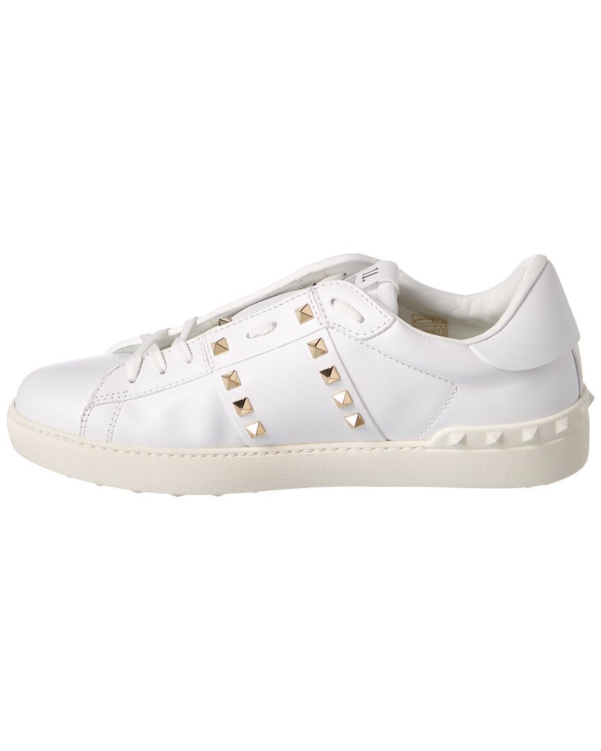 Valentino Rockstud Untitled Leather Sneaker