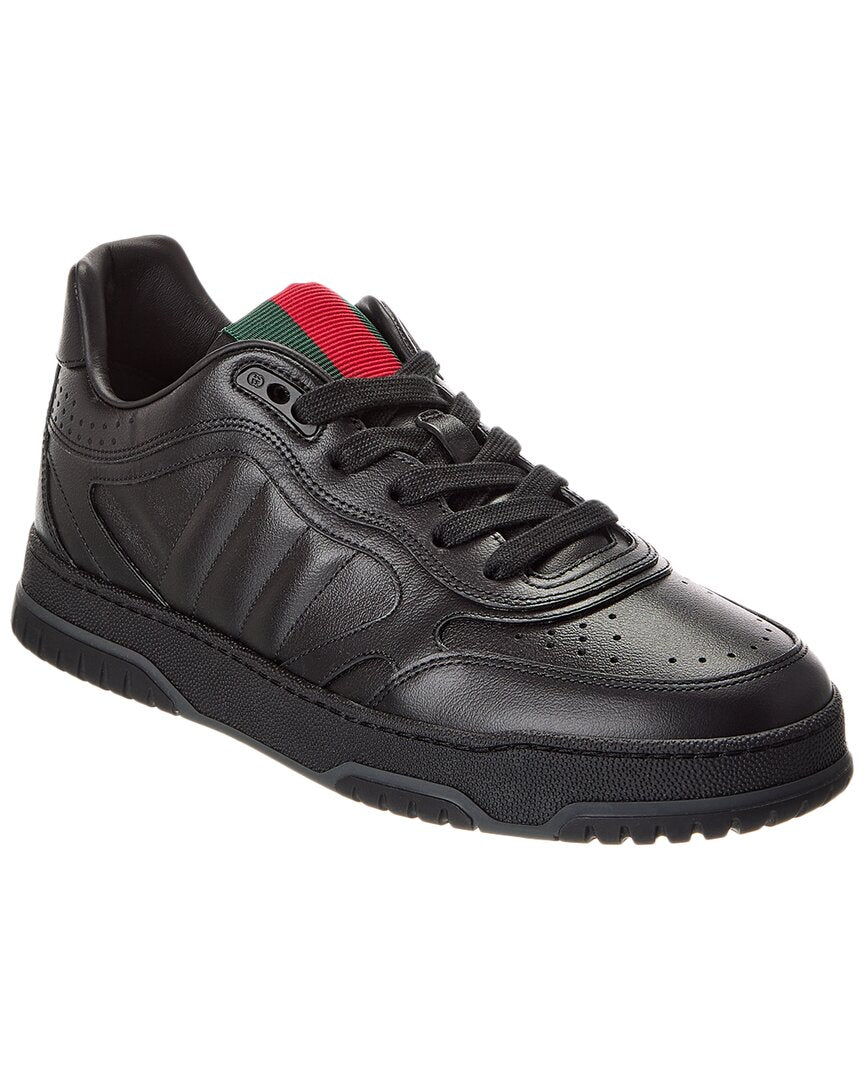 Gucci Re-Web Leather Sneaker Black