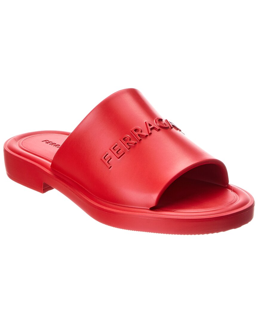 Ferragamo Giuneva Jelly Sandal Red