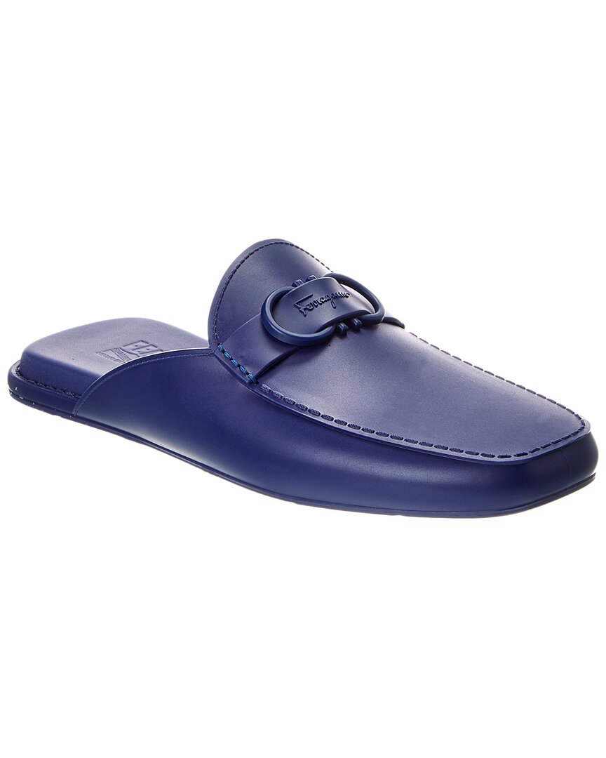 Ferragamo Jelly Mule Blue