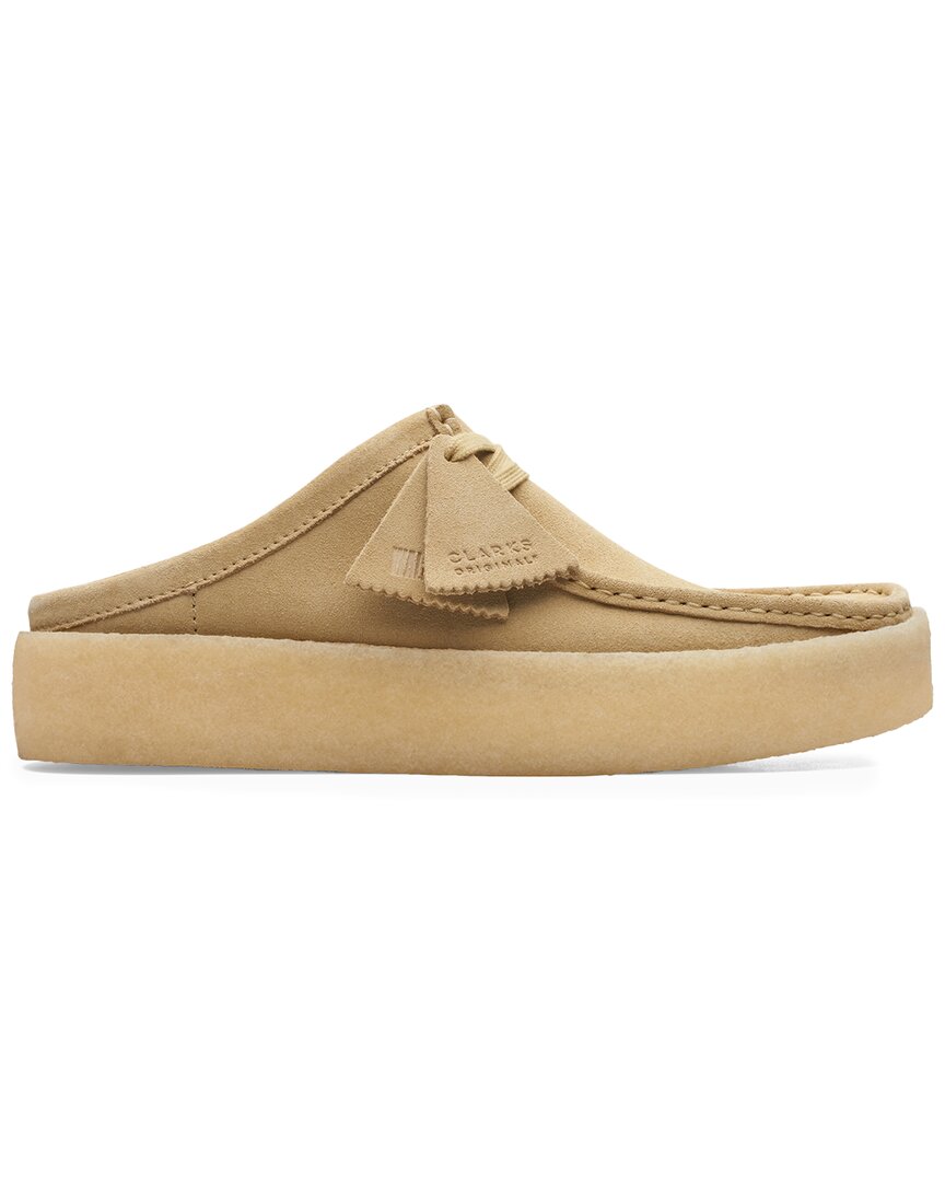 Clarks Wallabeecup Lo Suede Shoe Maple Suede