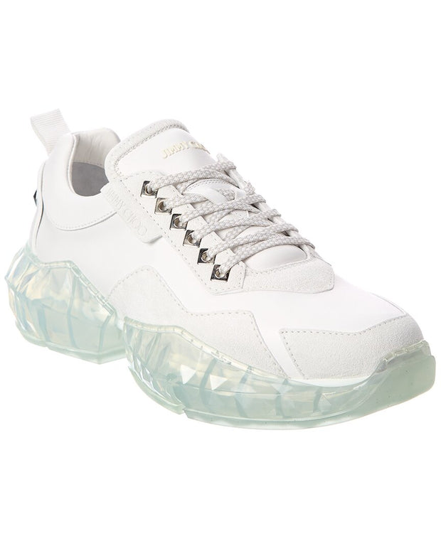 Jimmy Choo Diamond/M Leather & Suede Sneaker