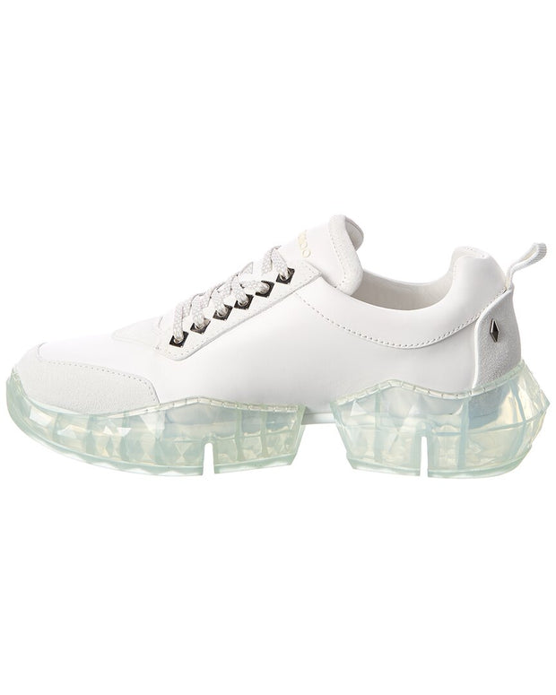 Jimmy Choo Diamond/M Leather & Suede Sneaker