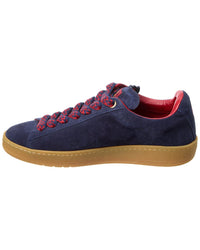 Lanvin Basses Curb Lite Suede Sneaker