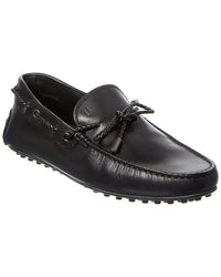 Tod’S Gommino Leather Loafer Black