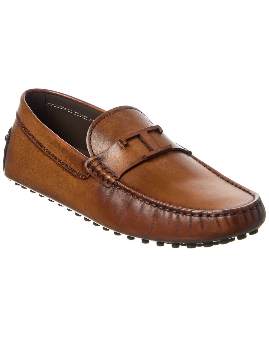 Tod’S Gommino Leather Loafer Brown Multi