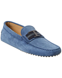 Tod’S Gommini Suede Loafer Blue