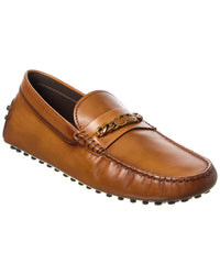 Tod’S Gommino Leather Loafer Brown Multi