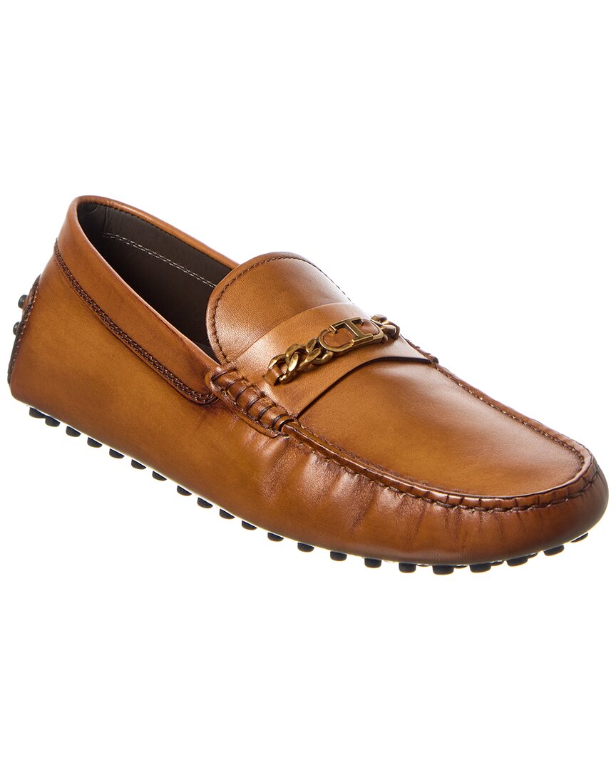 Tod’S Gommino Leather Loafer Brown Multi
