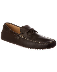 Tods Gommino Leather Loafer Brown
