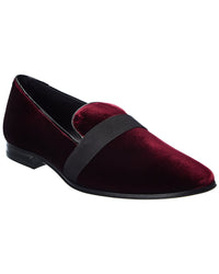 Tods Velvet & Patent Loafer Black