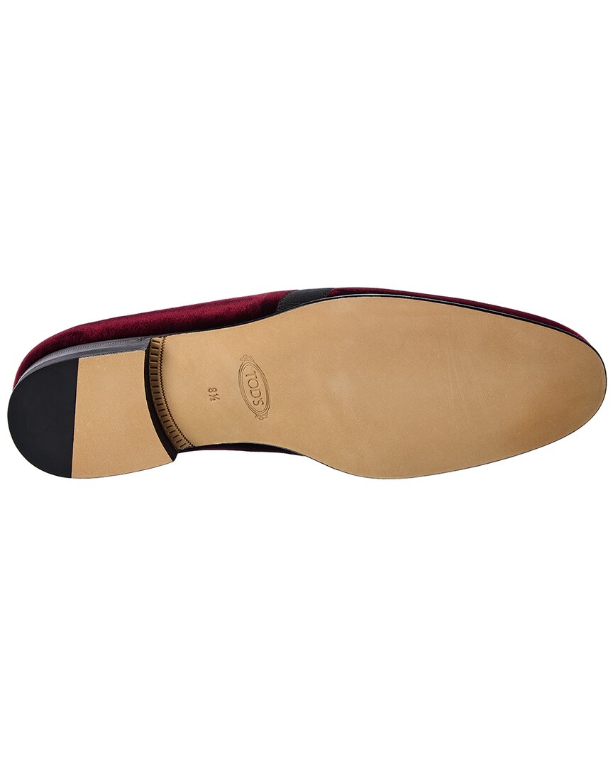 Tods Velvet & Patent Loafer