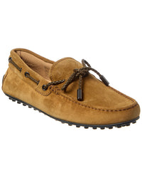 Tod’S Gommino Suede Loafer Brown Multi