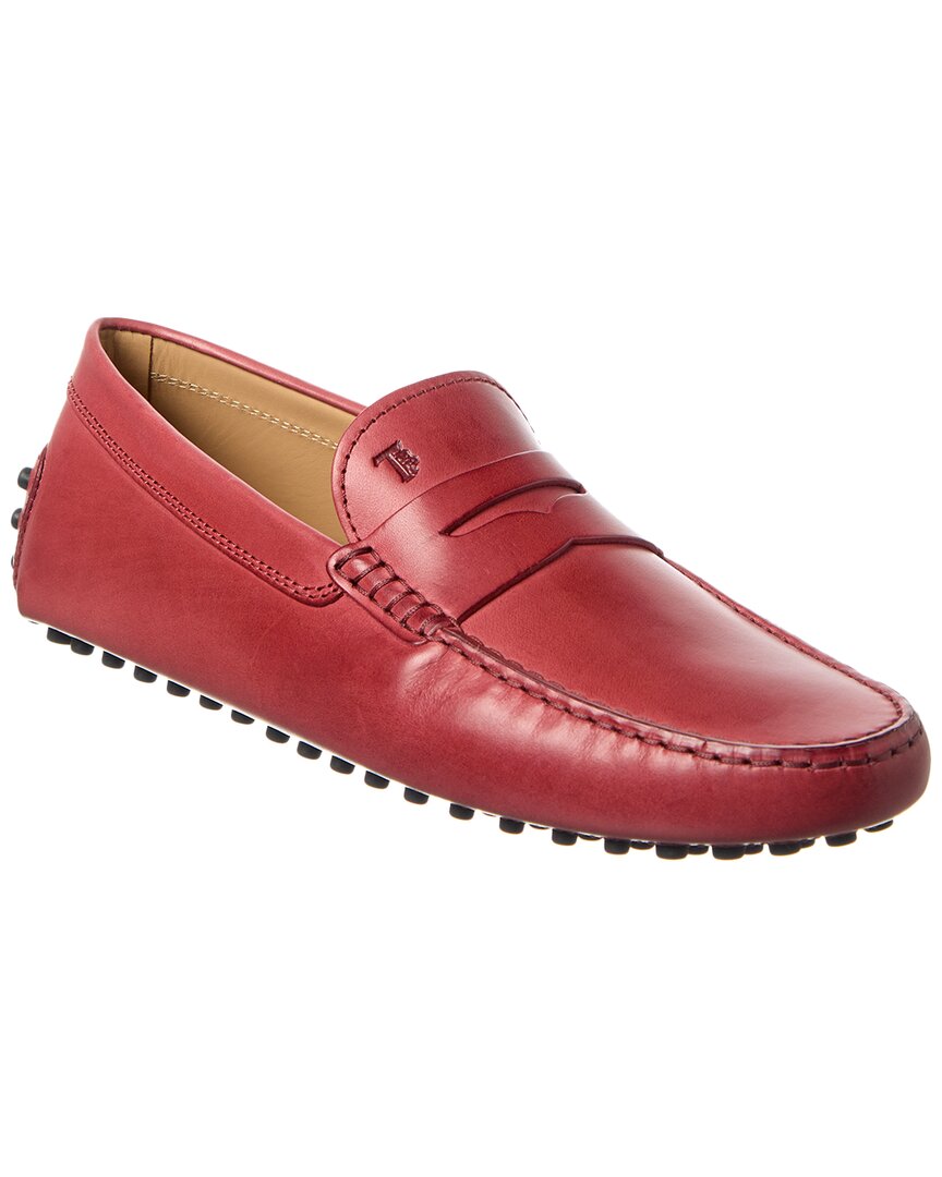 Tod’S Gommino Leather Loafer Red