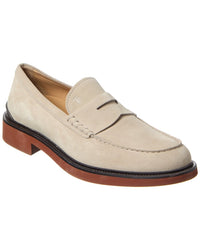 Tod’S Suede Moccasin 6.5 Beige
