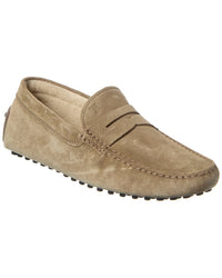 Tod’S Gommino Suede Loafer 5 Beige