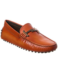 Tod’S Gommino Leather Loafer Orange