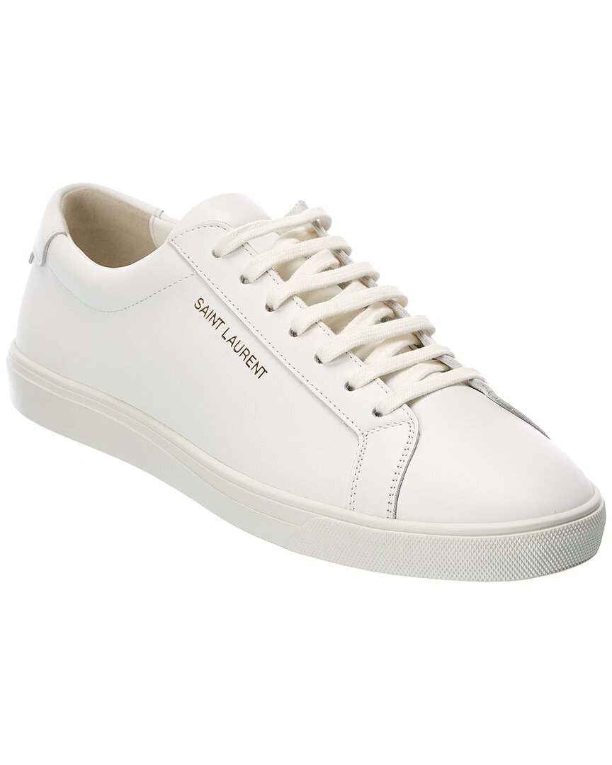 Saint Laurent Andy Leather Sneaker 41 White