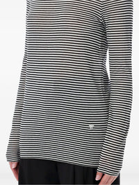 TOM FORD Long-Sleeved Striped T-Shirt With Tonal Tf Embroidered Logo Women