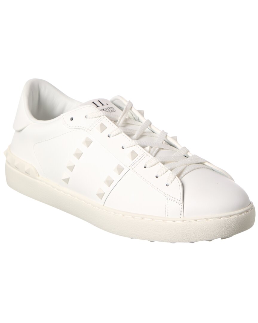 Valentino Rockstud Untitled Leather Sneaker