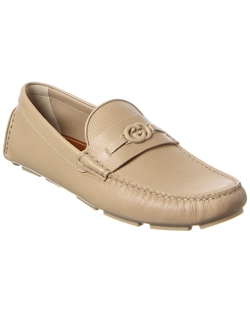 Gucci Driver Leather Loafer Brown Multi